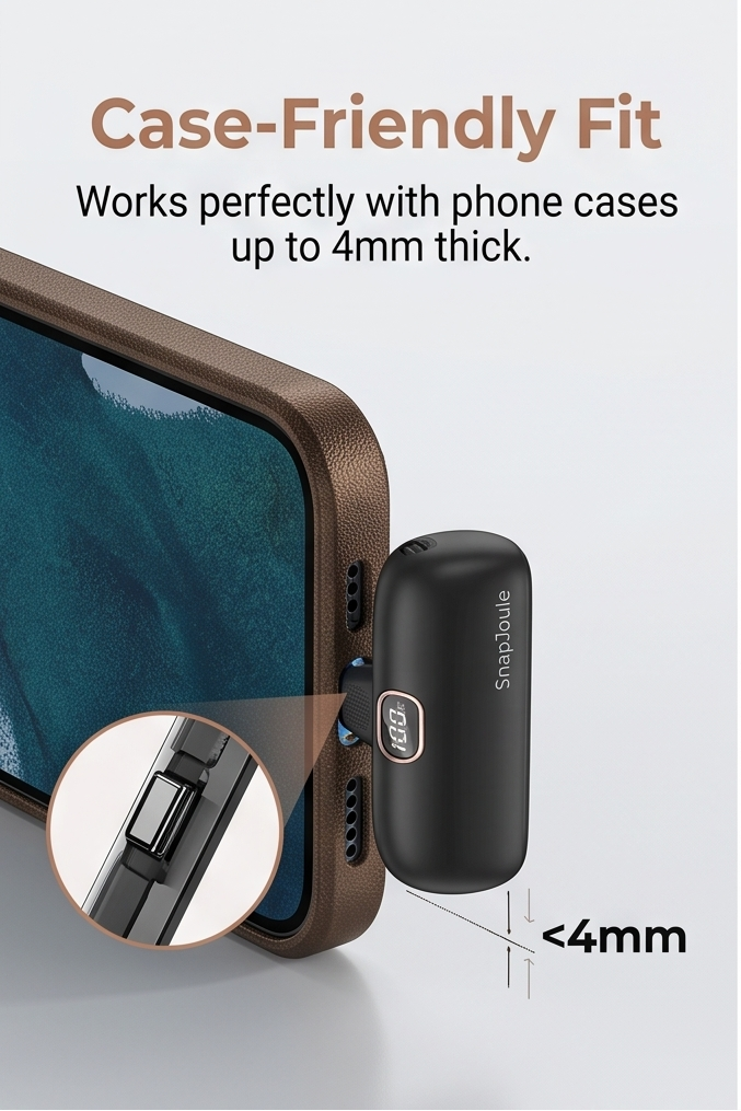 SnapJoule™ Mini Portable Charger (5000mAh)