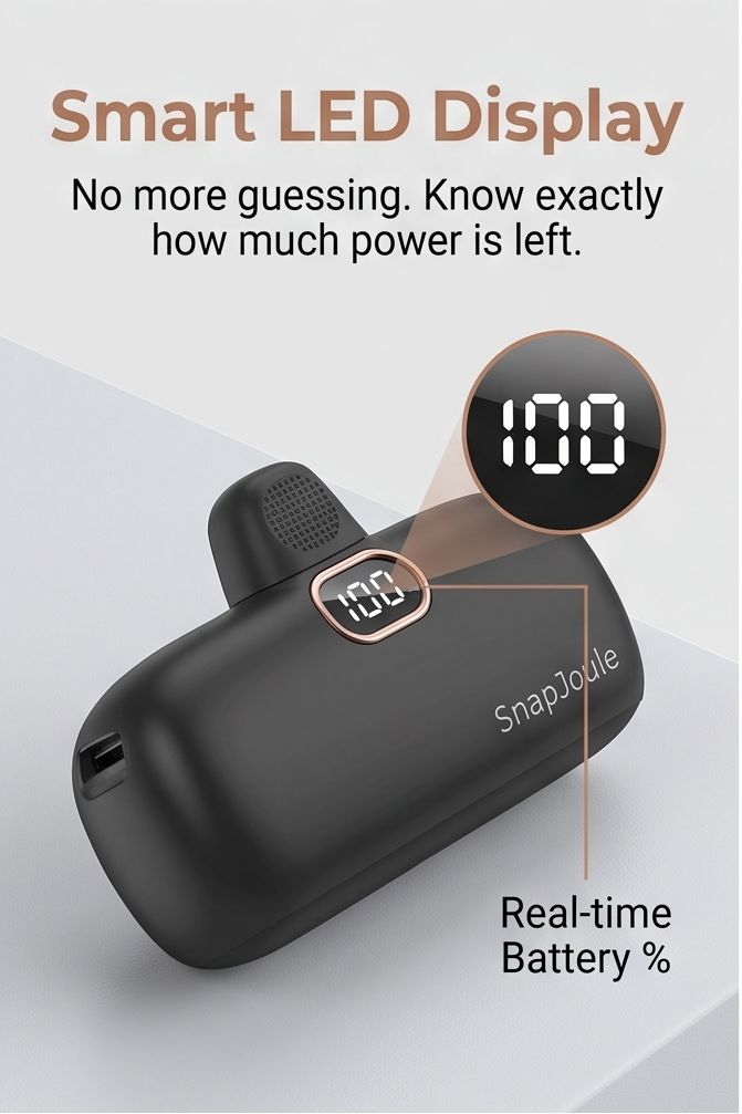 SnapJoule™ Mini Portable Charger (5000mAh)